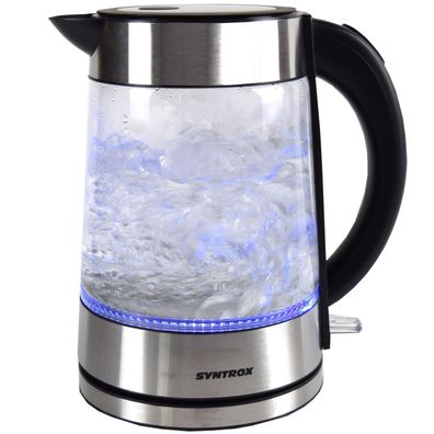 1,7 l Edelstahl Wasserkocher Glas beleuchtet Lagus | Teekocher