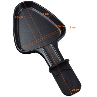 8x Universal Raclette Pfännchen dreieckig Emailliert