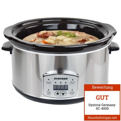 4,5 l Slow Cooker | Schmortopf | Schongarer | Multikocher Annot