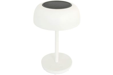 LED Tischlampe Solar weiß 18 x 29 cm 20 LED warmweiß für Innen und Aussen