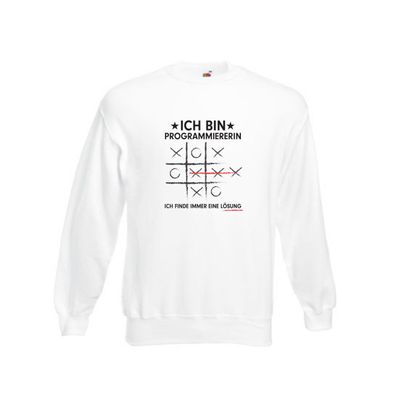 Löse Probleme: Programmiererin | Software Entwickler Sweatshirt Weiß