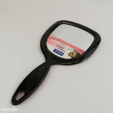 Kosmetikspiegel/ Handspiegel 275 × 142 mm, schwarz Art.-Nr. 12330