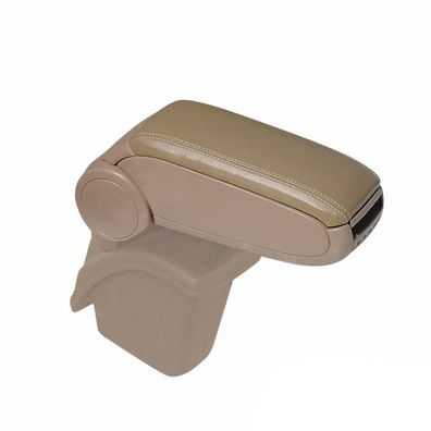 Mittelarmlehne Armlehne Mittelkonsole für Renault Megane 2002-09 PU-Leder Beige