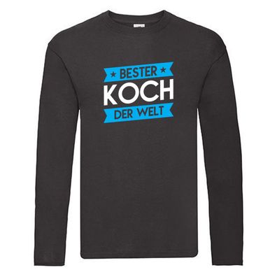 Weltbester: Koch | Spruch | Chefkoch | Beruf Long Sleeve Schwarz