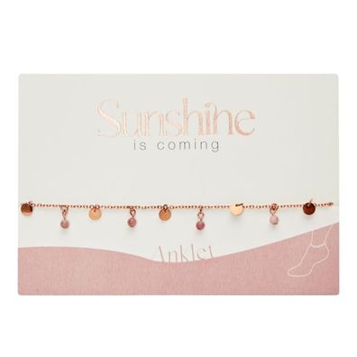 HCA Sunshine is coming - Fußkettchen, Thulit, rosevergoldet, 607412 1 St