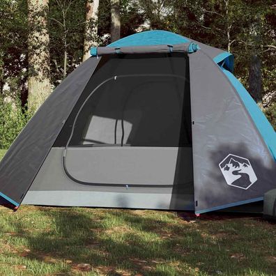 vidaXL Kuppel-Campingzelt 2 Personen Blau Wasserdicht