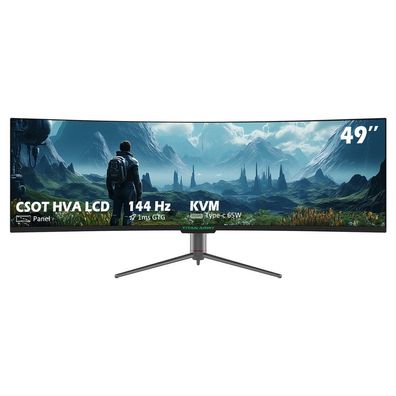 3840 * 1080 32:9 Gebogener Bildschirm TITAN ARMY C49SHC 49-Zoll-Gaming-Monitor