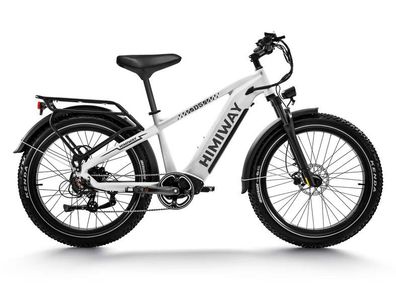 D5 (Zebra) 26"x 4,0" E-Fatbike für Jedes Terrain 250W/86 Nm 960 Wh Samsung/LG Akku