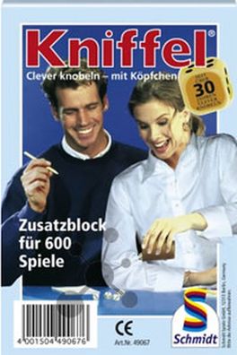 Großer Kniffelblock 100 Blatt