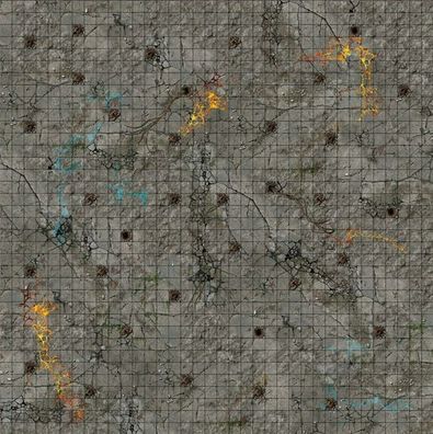 Battle Systems | Dungeon - Spielmatte mit Raster (90x90cm)