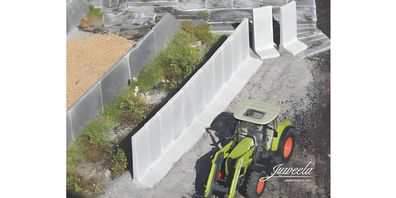 Juweela 28395 H0 Betonstützen L-Winkel 260cm (32 Stück)