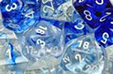 Nebula™ Dark Blue/white 7-Die Set