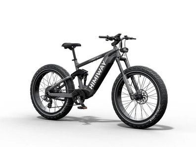Himiway 26x4.5 " Breitreifen Elektrisches Mountainbike Fully 86 Nm 128 Km Reichweite