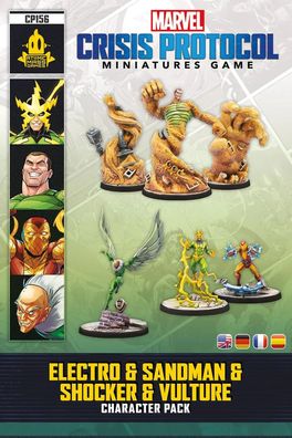 Marvel: Crisis Protocol – Electro, Sandman, Shocker & Vulture Character Pack