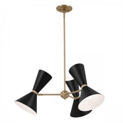 Elstead Lighting Phix Kronleuchter 3-armig Champagnerbronze Schwarz