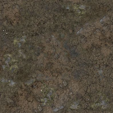 Battle Systems | Muddy Streets - Spielmatte mit Raster (60x60cm)