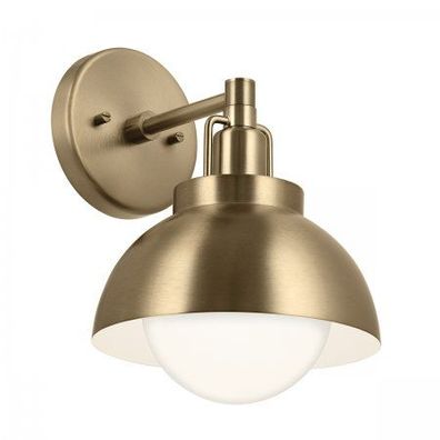 Elstead Lighting Niva Wandleuchte 1-flammig umwandelbar Champagner Bronze