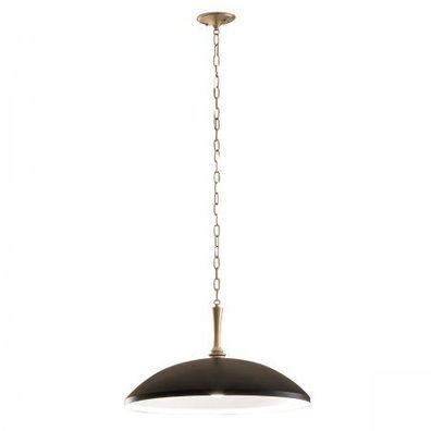 Elstead Lighting Delarosa Pendelleuchte 1-flammig Schwarz Champagnerbronze