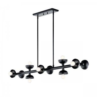 Elstead Lighting Palta Pendelleuchte 10-flammig Satinschwarz E14