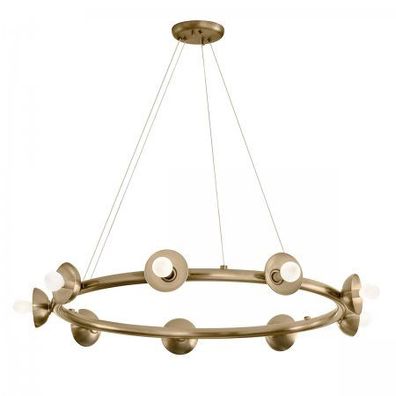 Elstead Lighting Palta Kronleuchter 9-flammig Champagnerbronze E14