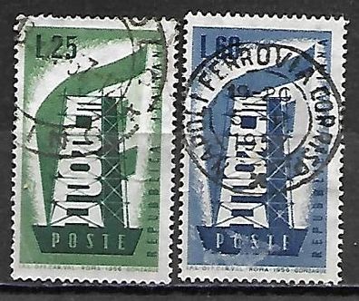 Italien gestempelt Michel-Nummer 973-974