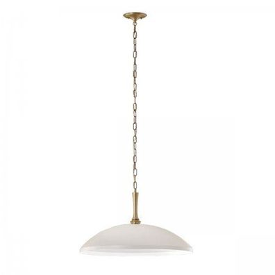 Elstead Lighting Delarosa Pendelleuchte 1-flammig Weiß Champagnerbronze