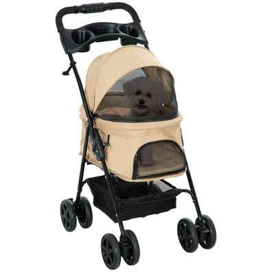 Hundebuggy klappbar aus Oxford-Gewebe Haustierwagen für kleine Hunde & Katzen