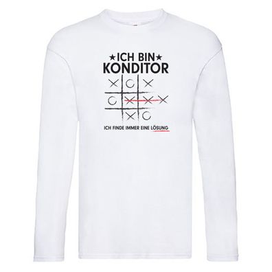 Löse Probleme: Konditor | Konditorei Long Sleeve Weiß