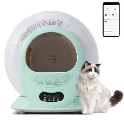 Selbstreinigende Katzentoilette 65L APP-gesteuert geruchshemmend für Mehrere Katzen