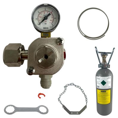 BieTal® MINI Umrüstung Umbauset Quooker Cube auf 2 KG CO2 Mehrweg Flasche