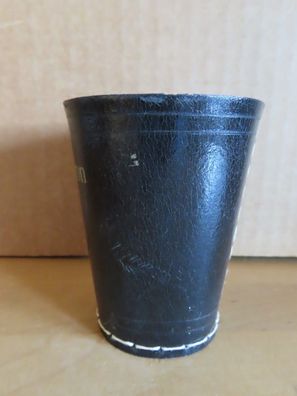 Würfelbecher schwarz aus Leder mit 4 Würfel mit Spielregeln Mariacron
