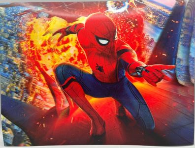 3D-Bild/Effekt-Flip-Spiderman-Tolle Farben-30x40cm-ohne Rahmen