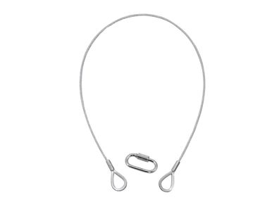 Eurolite Sicherungsseil A 3x600mm bis 5kg, silber