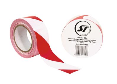 Accessory Markierungsband PVC rot/weiß