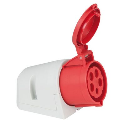 PCE CEE 32 A/400 V 5P Wallmount - female Rot - IP44