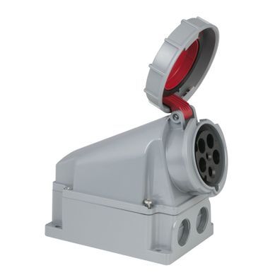 PCE CEE 63 A/400 V 5P Wallmount - female Rot - IP67