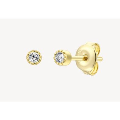 Ohrstecker - Silber vergoldet - Zirkonia Pure 3,5