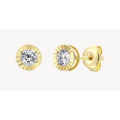 Ohrstecker - Silber vergoldet - Zirkonia Pure 7,0