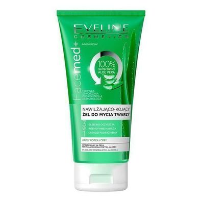 Eveline Facemed+ Aloe Vera Reinigungsgel - Beruhigende & Feuchtigkeitsspendende