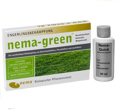 Nema-Green (25 Mio) + Nema-Quick (50 ml) Kombi-Packung HB Nematoden zur