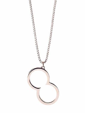 2Eros Logo Pendant Necklace Rose Gold