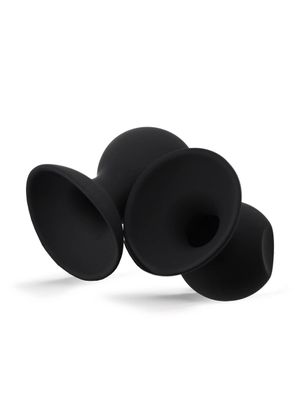 Rude Rider Nipple-Sucker Medium 2-Set Black