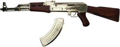 AK 47W Kalaschnikow Gold aus Metall und Holz