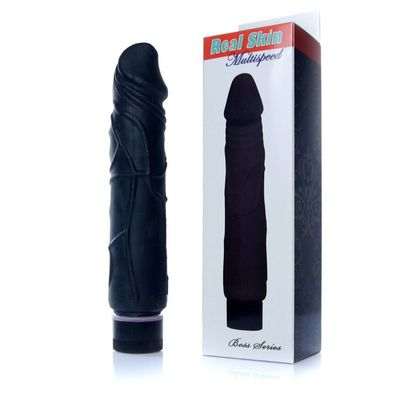 Vibrator-Real Skin - Black