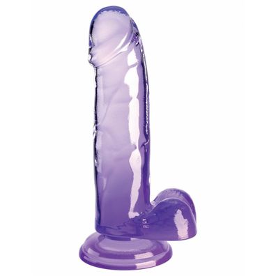 KingCockClear 7 w balls purple