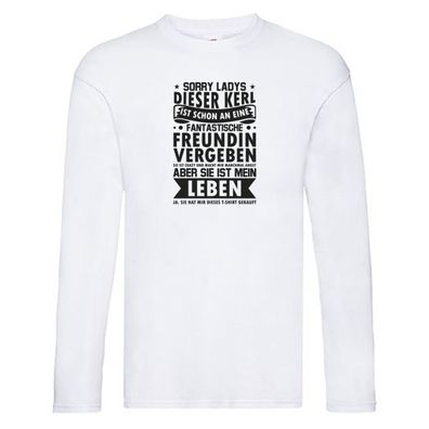 Fantastische Freudin, vergeben, mein Leben Long Sleeve Weiß