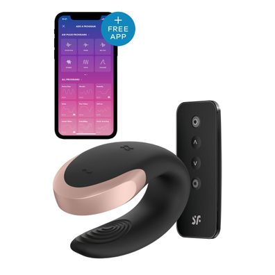 Doppeltes Liebe - Luxus Partner Vibrator - Schwarz