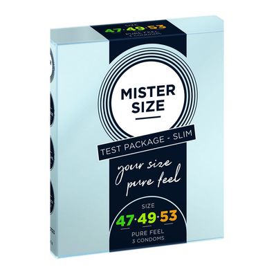 Reines Gefühl - Testpaket Slim - Kondome 47, 49, 53 mm - 3 Stück