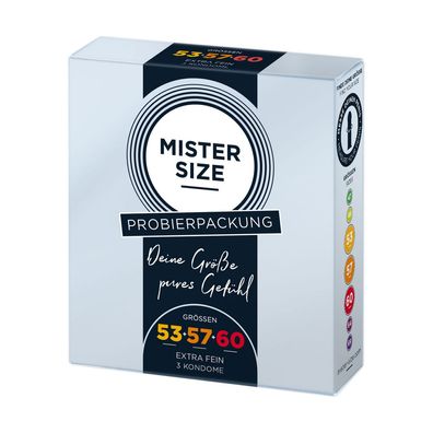 Pure Feel - Testpaket Medium - Kondome 53, 57, 60 mm - 3 Stück
