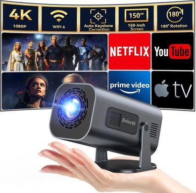 5G 4K Support Beamer Android Projektor 12000 LUMEN WLAN Bluet Wi-FI